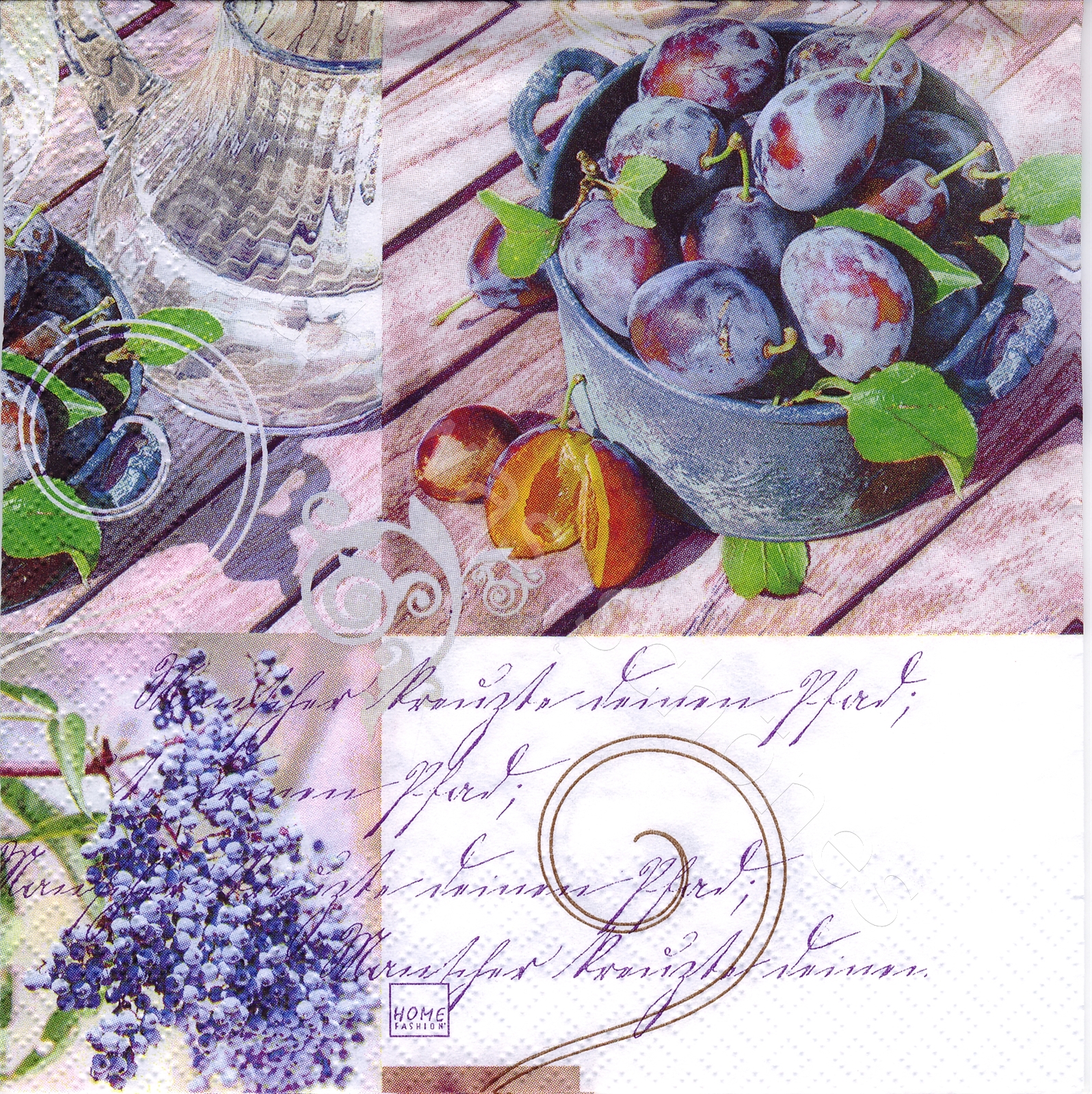Servietten Shop Basteln Sammeln Serviette Fruchte Pflaumen