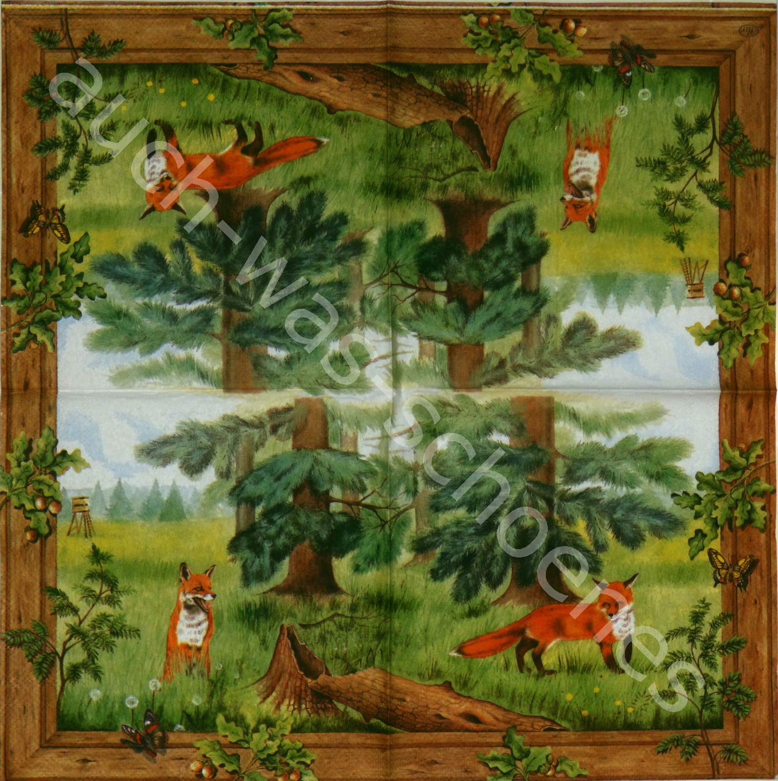Servietten Shop Basteln Sammeln Serviette Fuchs Im Wald Tiere Vt177