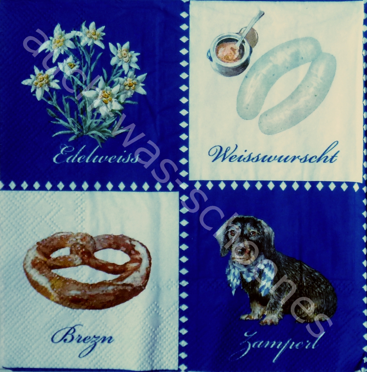 Servietten shop, basteln sammeln Serviette Bayern König Ludwig